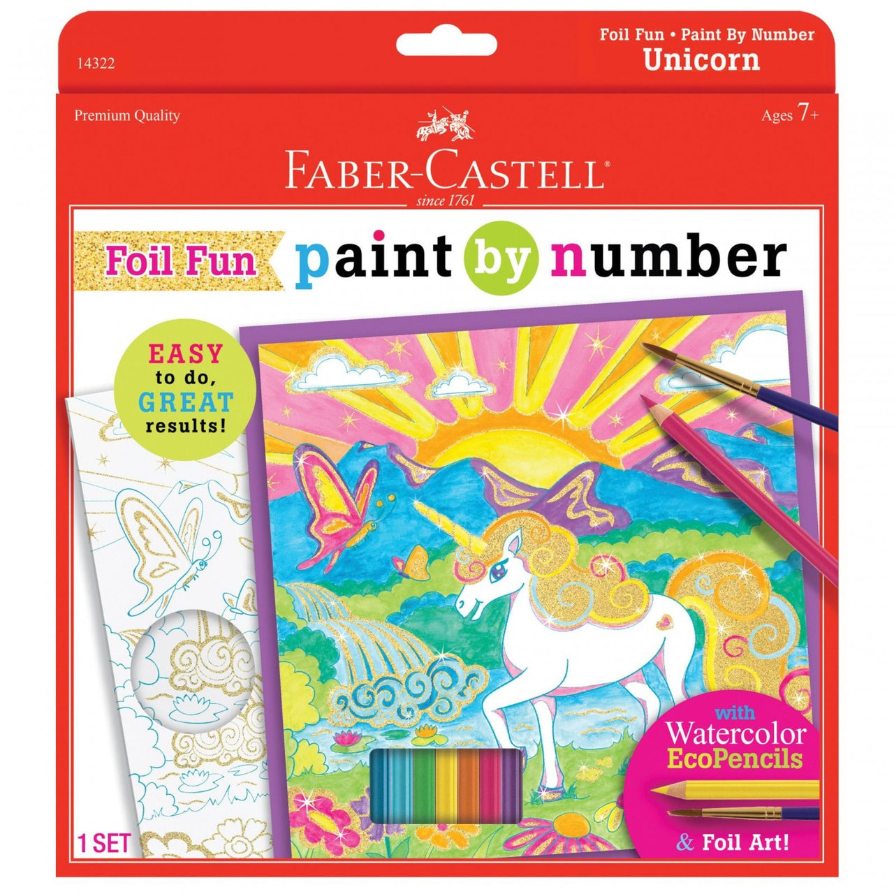 Creativity foil fun paint by number Unicorn