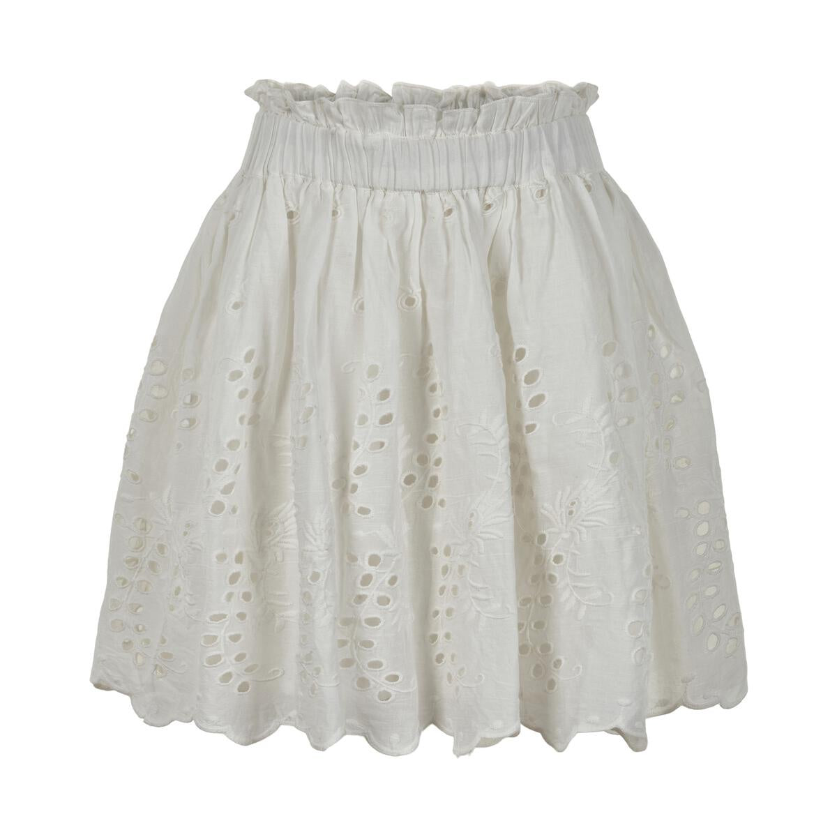 Creamie Embroidered Skirt Cloud 821878