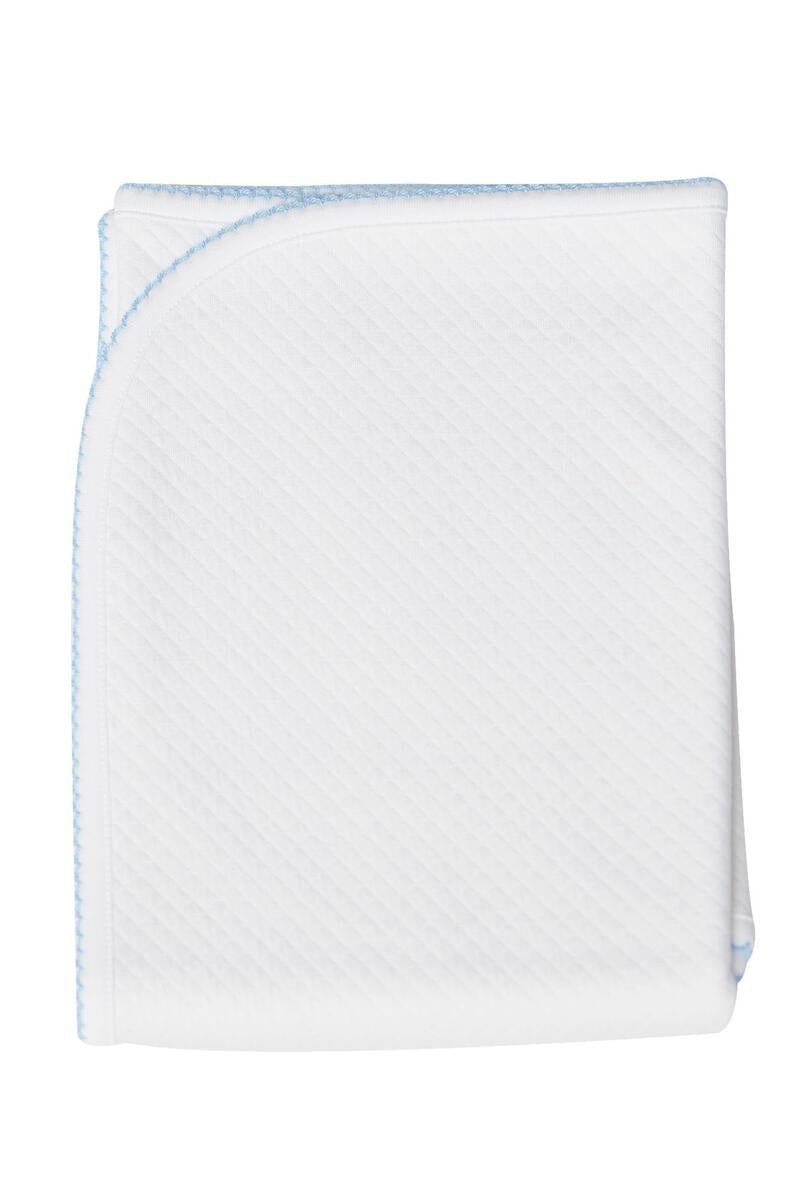 Nellapima Milano Baby Blanket White W/Picot Trim