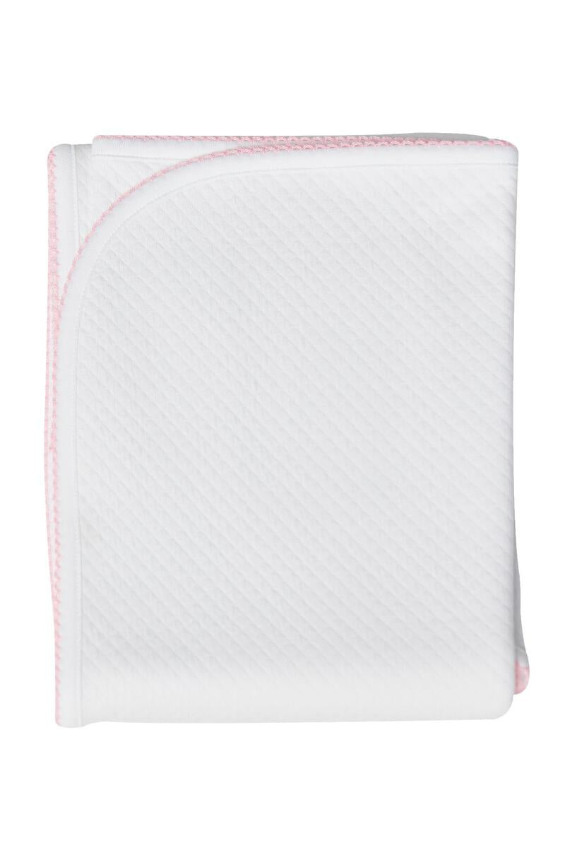 Nellapima Milano Baby Blanket White W/Picot Trim