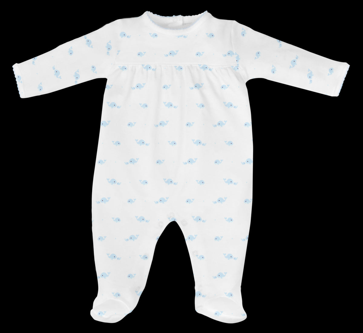 Lyda Baby Mom and Baby Whale Footie 5101