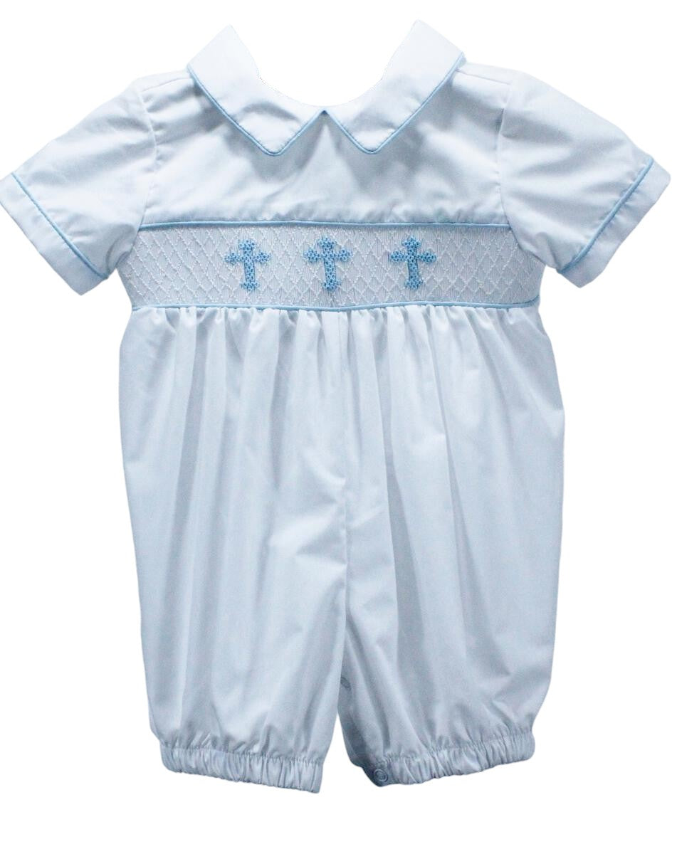Baby Blessings Blue Crosses Frank Bubble BB0931 5102