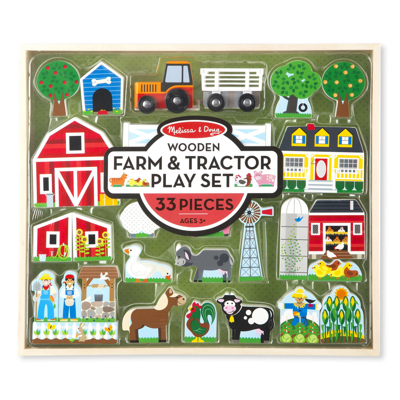 Melissa & Doug farm and tractor play set