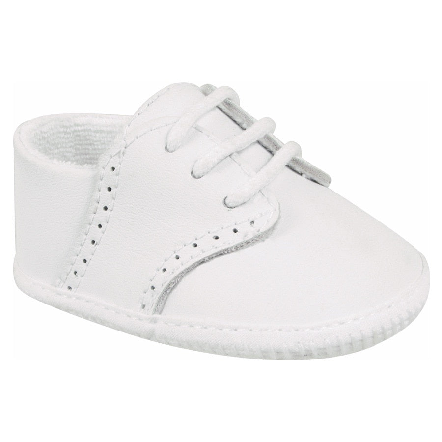 Baby Deer Style Linden Infant White Leather Saddle Oxfords 2020