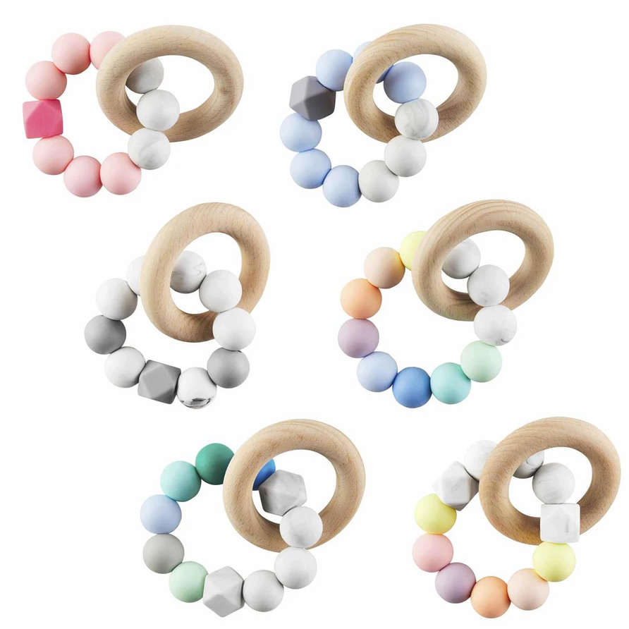 MudPie Silicone Wood Teether
