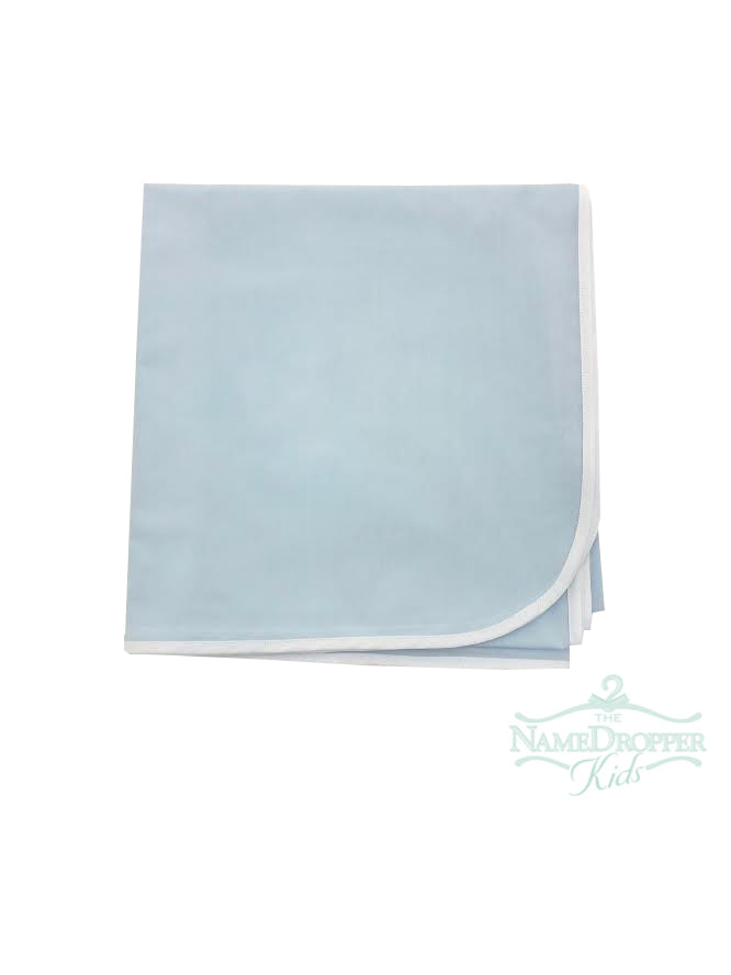Auraluz Blanket W/Flat Binding Blue & Pink 4019