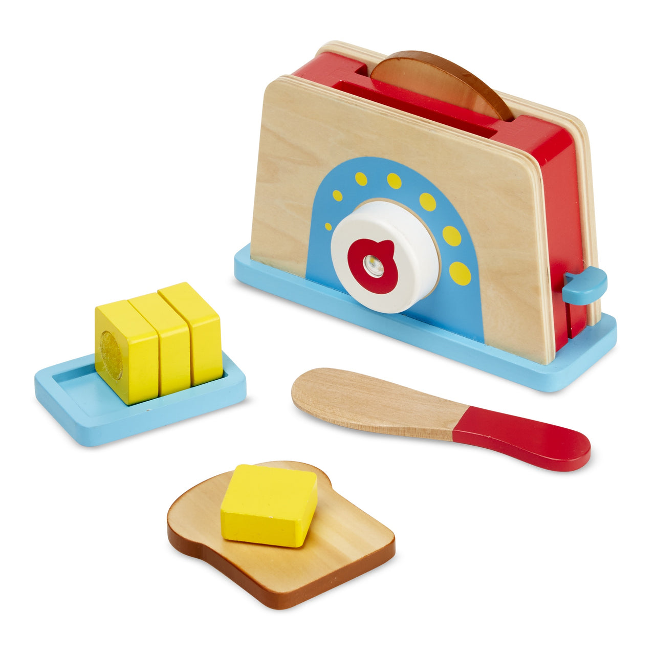 Melissa & Doug Wooden Bread and Butter Toast Set