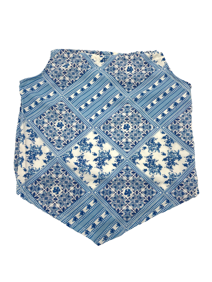 Area Code 407 Blue Patchwork Hanky Top Whitney 1706