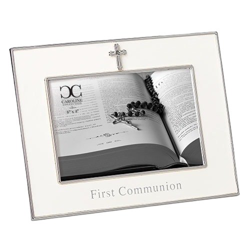 Roman Communion Frame w/ Cross 4x6