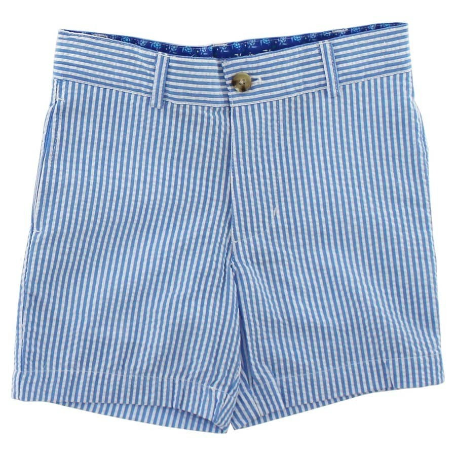 J. Bailey Sailor Blue Stripe seersucker Short 1000-Pete-8 5101