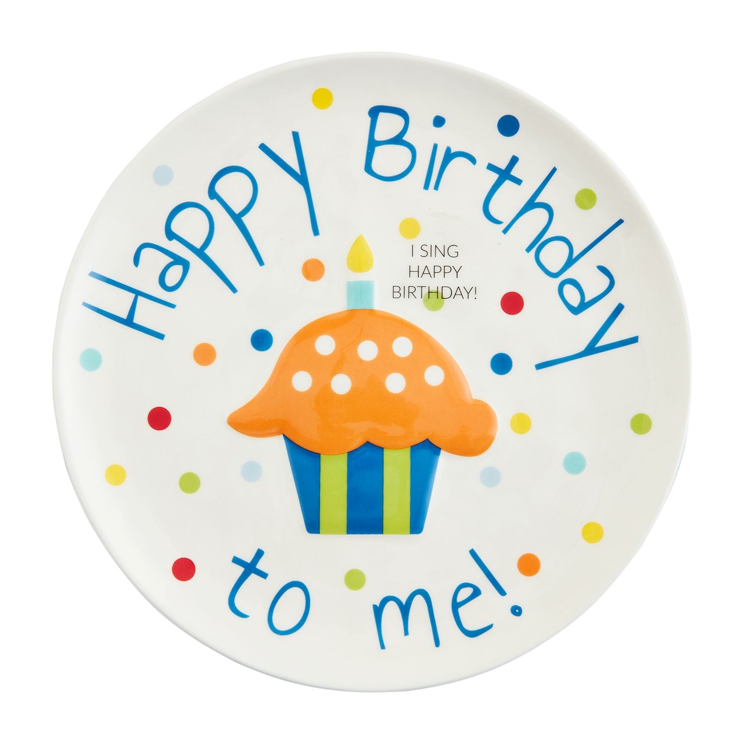 Mud Pie Singing Birthday Plate