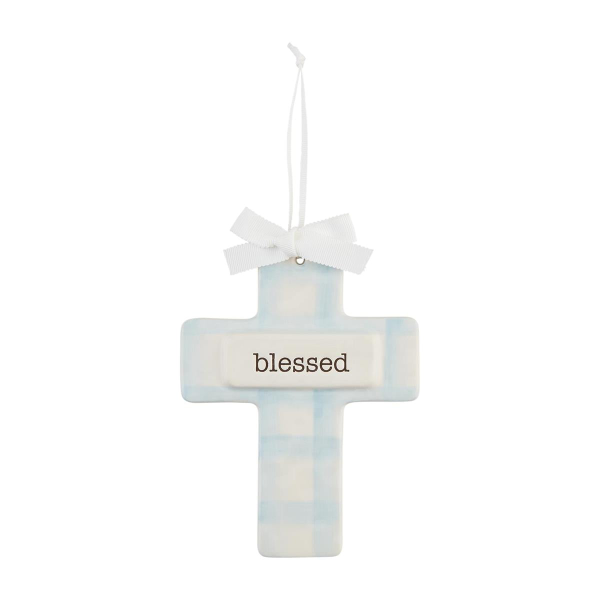 Mud Pie Ceramic Keepsake Cross