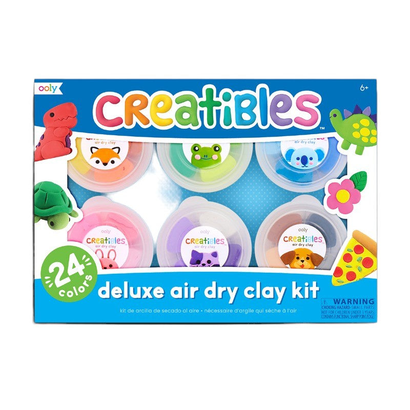 Ooly Creatibles D.I.Y. Air Dry Clay Kit - Set of 24 Colors