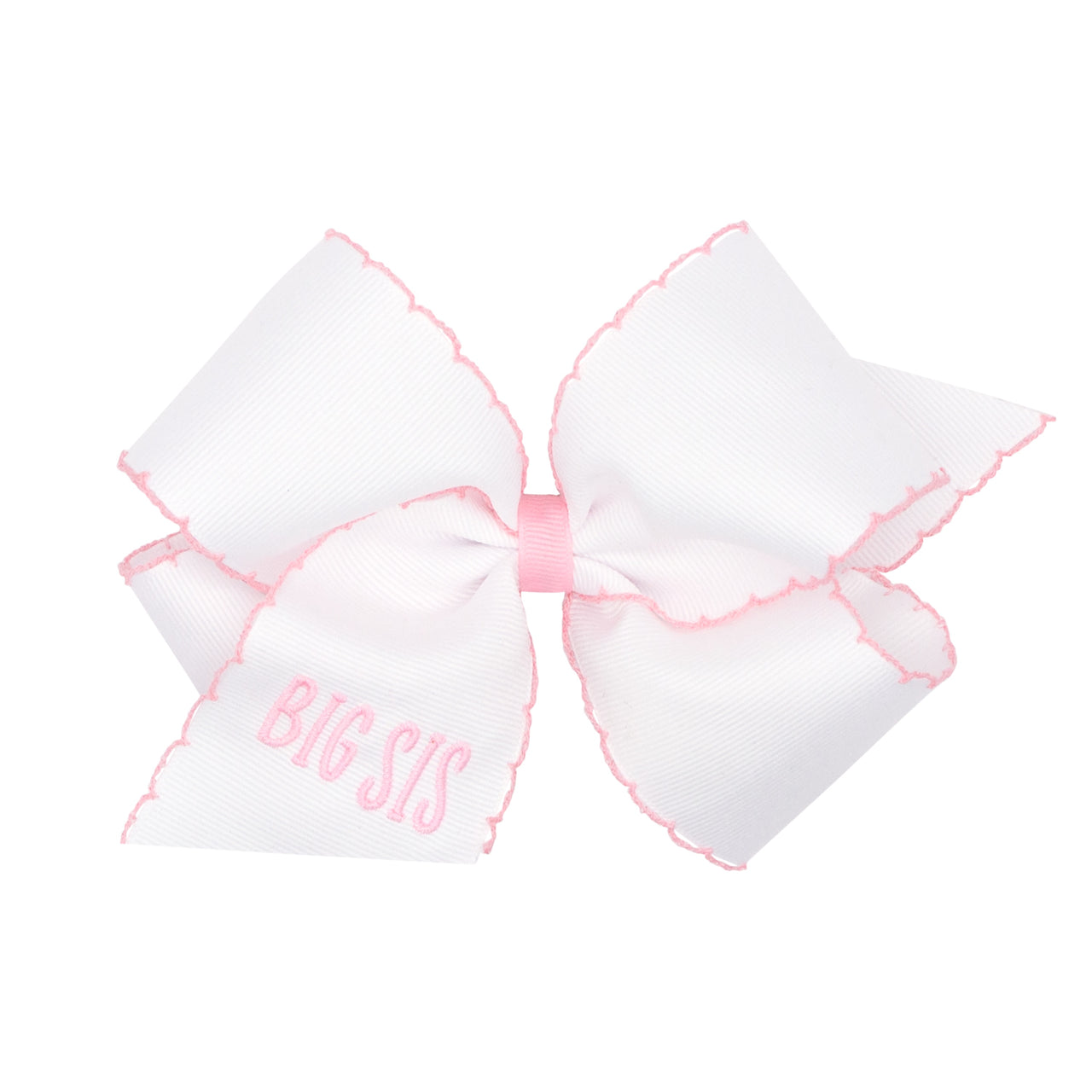 Wee Ones "Big Sis" Embroidered Grosgrain Bows