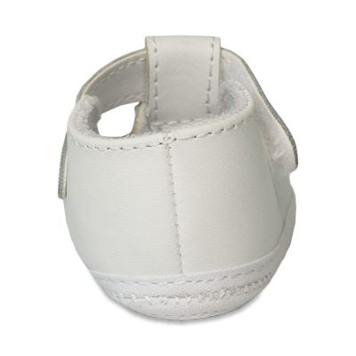Baby Deer Kennedy Infant White Leather T-Straps 1820