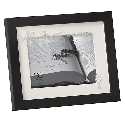 Roman First Communion Black Frame