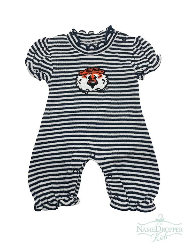 Creative Knitwear 436 Striped Puff Sleeve Romper