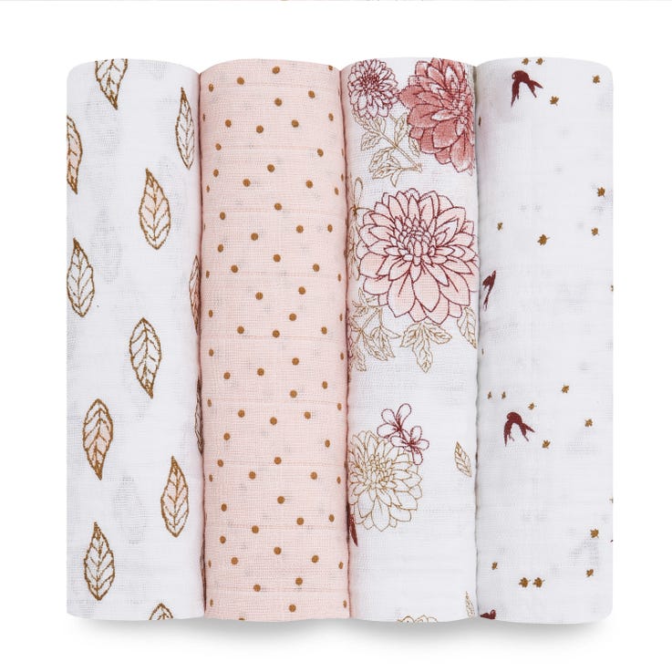 Aden & Anais 4-Pack Classic Muslin Swaddle