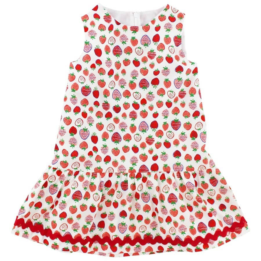 Bailey Boys Strawberry Patch Drop Dress 24117-DROP 5102