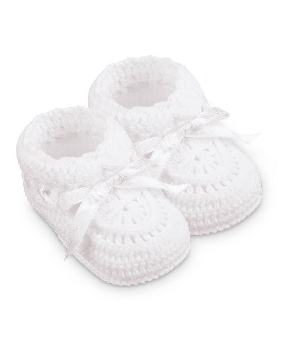 Jefferies Hand Crochet Newborn Booties 2681