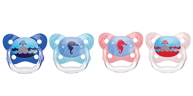 Dr. Brown's Blue/Pink Suction Free Pacifier