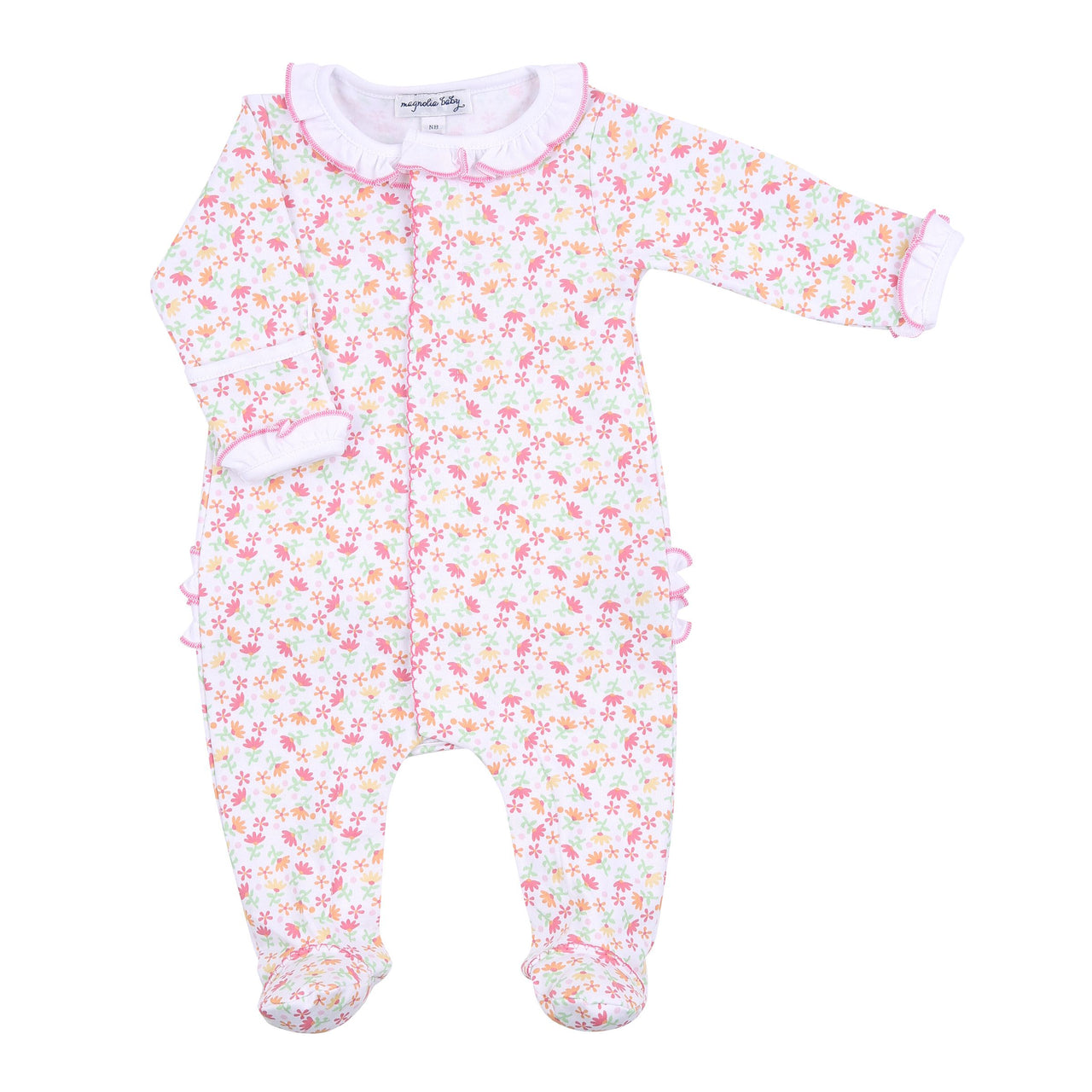 Magnolia Baby Autumn's Classics Printed Ruffle Footie 4303-410-PK 5007