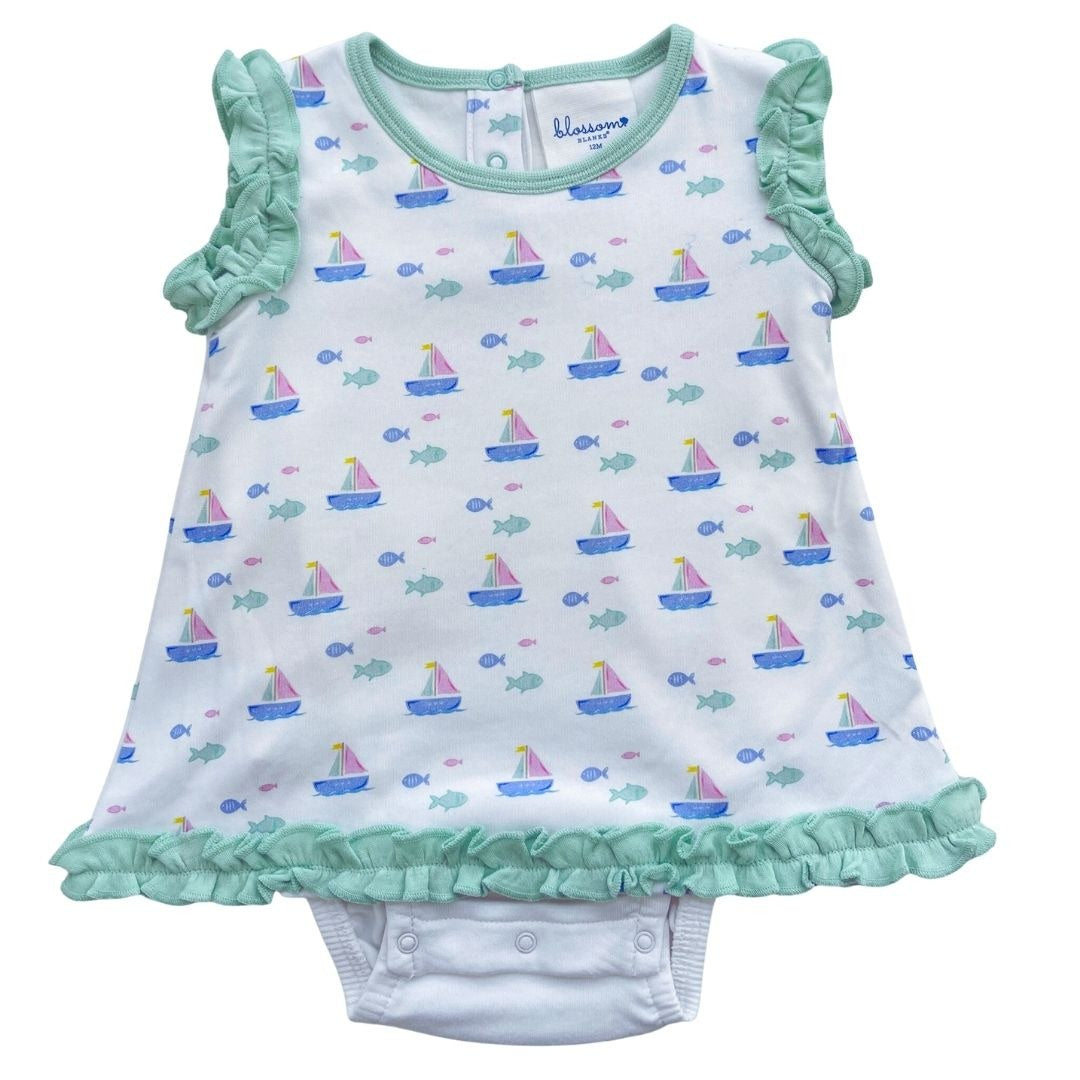 Blossom Girly Bubble Sailing Fish Tails Pastel 311-40 5103