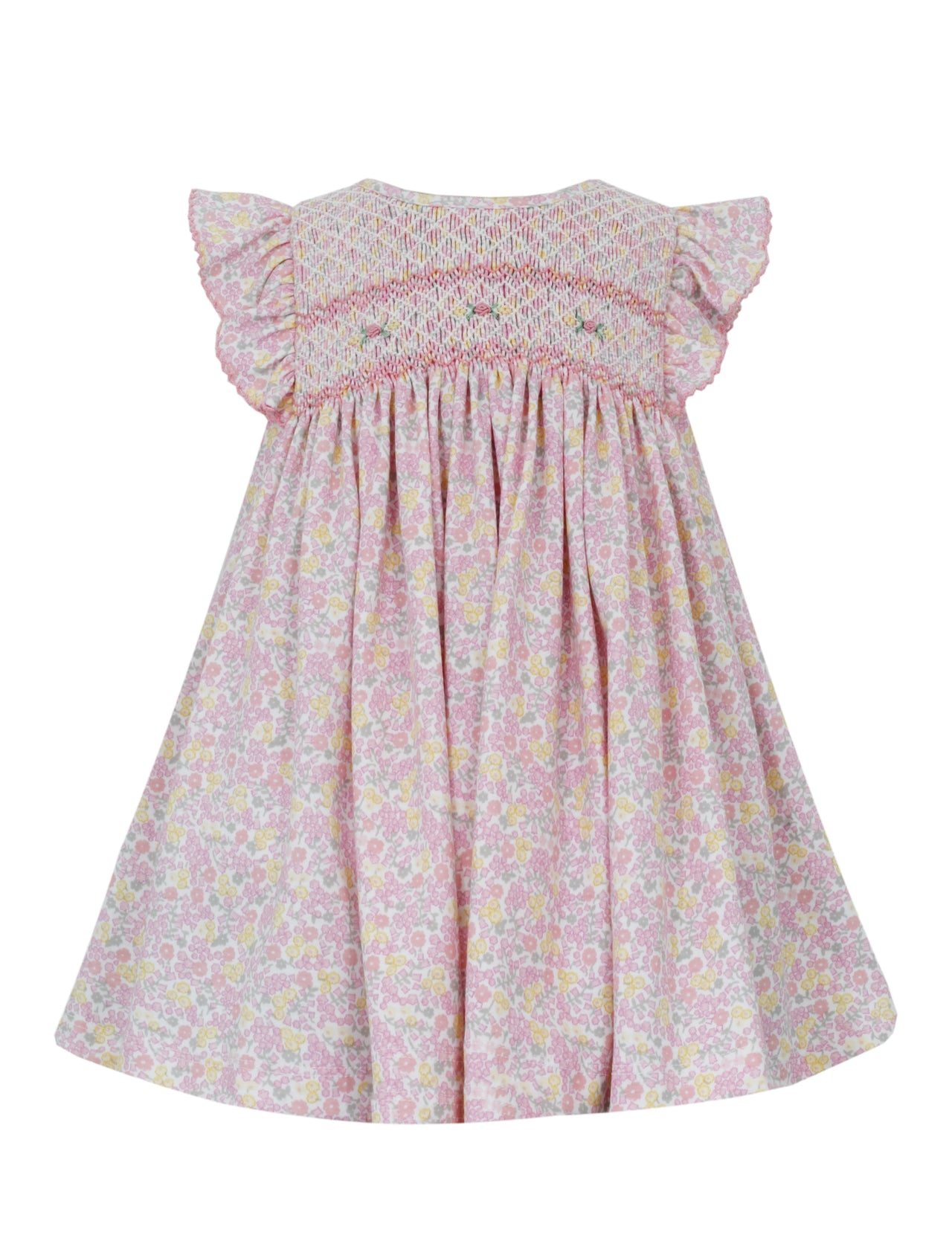 Petit Bebe Sophia Pink Floral Print Knit Sleeveless Dress 401D-MS24 5102