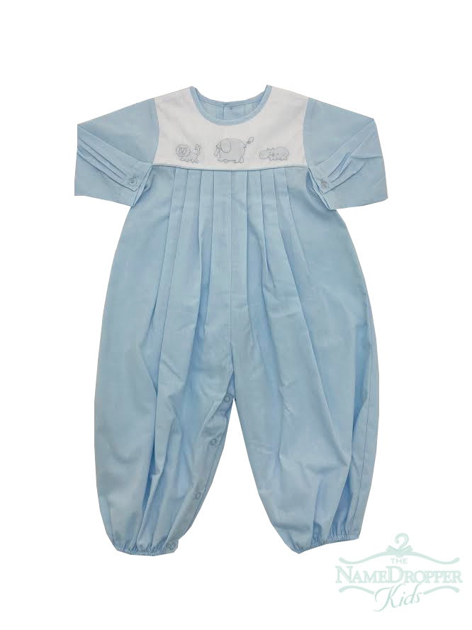 Auraluz Blue Longall W/Animal Shadow Embroidery 7831