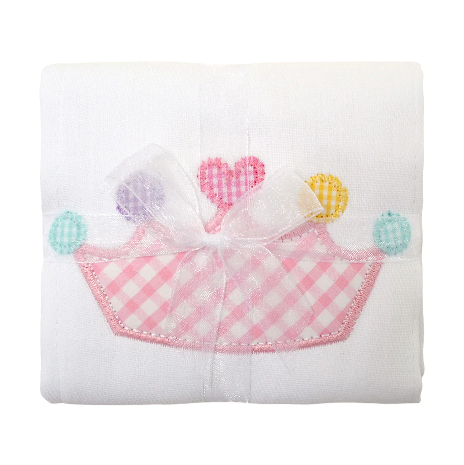 3 Marthas Applique  Burp Pad