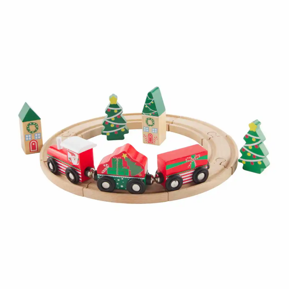 Asda wooden train sales track