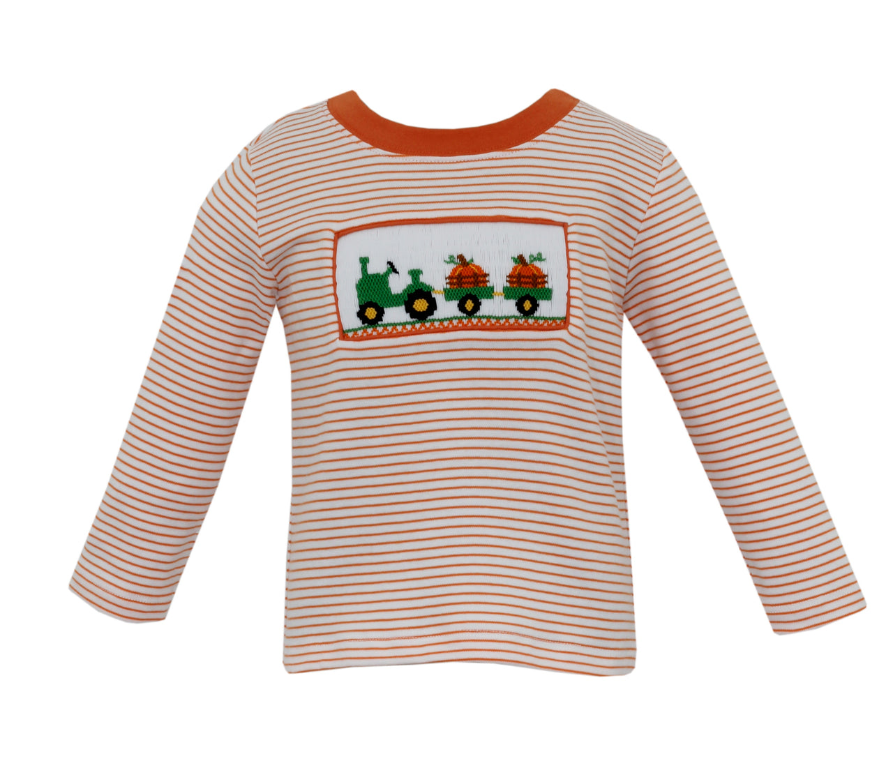 Anavini Boy's Pumpkin T-Shirt Orange Stripe Knit L/S 531P-VF 23 5009