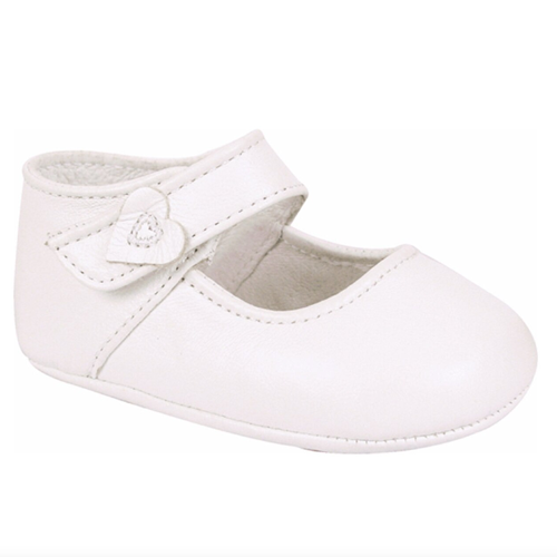 Baby Deer Hartlee Infant White Lambskin Soft Sole Mary Janes 4106