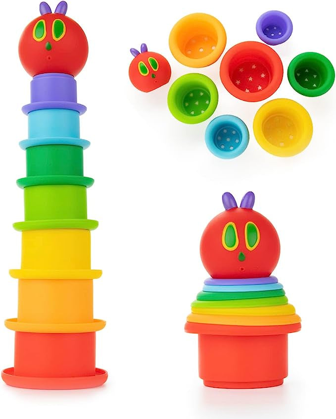 Kids Preferred Eric Carle The Very Hungry Caterpillar Stacking Cups/Squirty Set