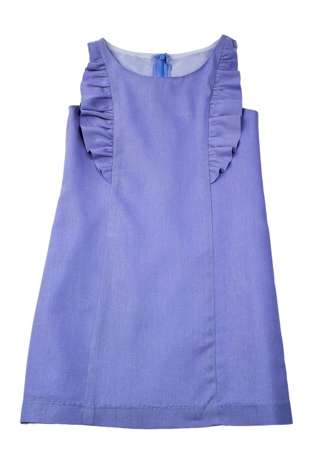 Maggie Breen Lavender Linen Ruffle Dress 70963 5012