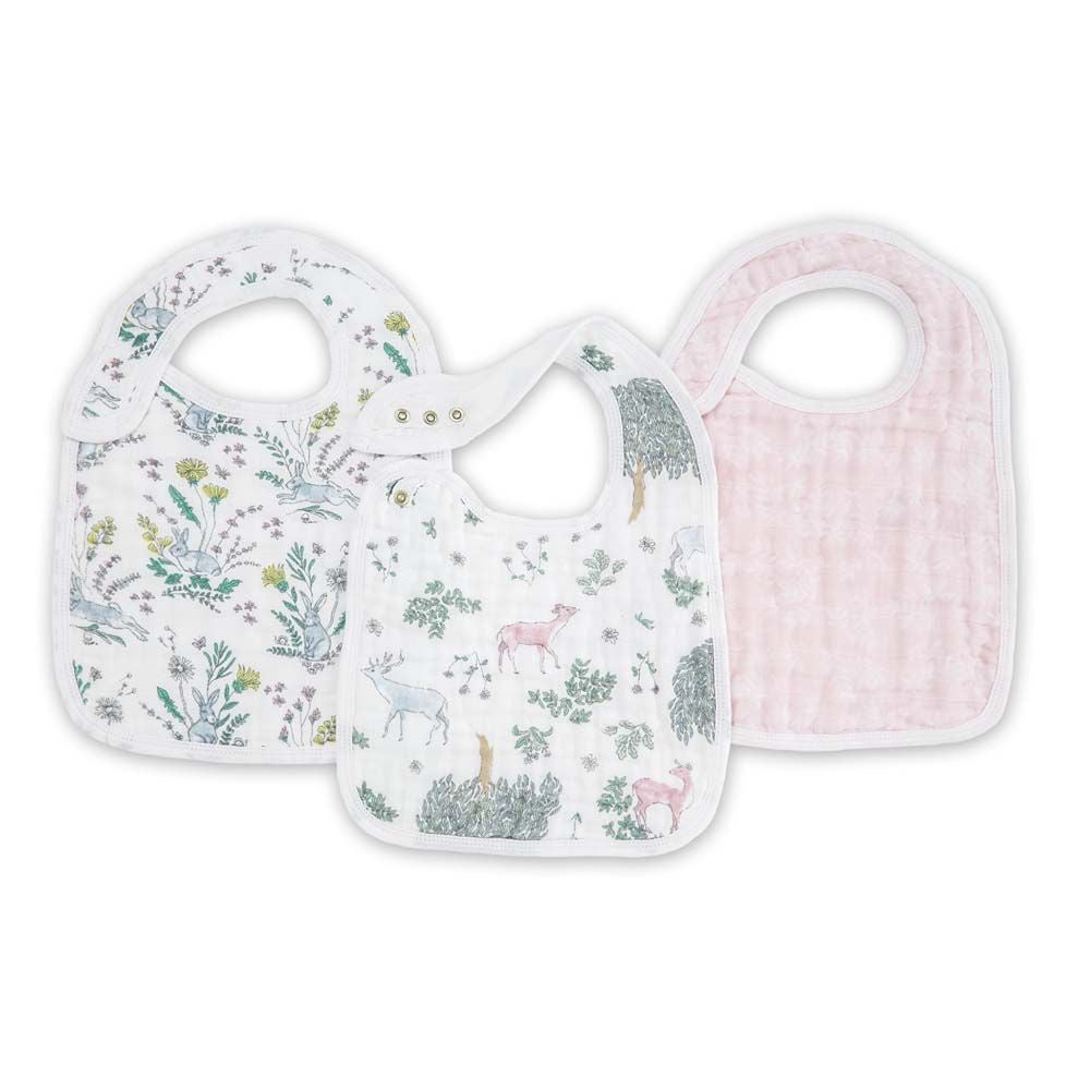 Aden & Anais 3-Pack Classic Muslin Snap Bib