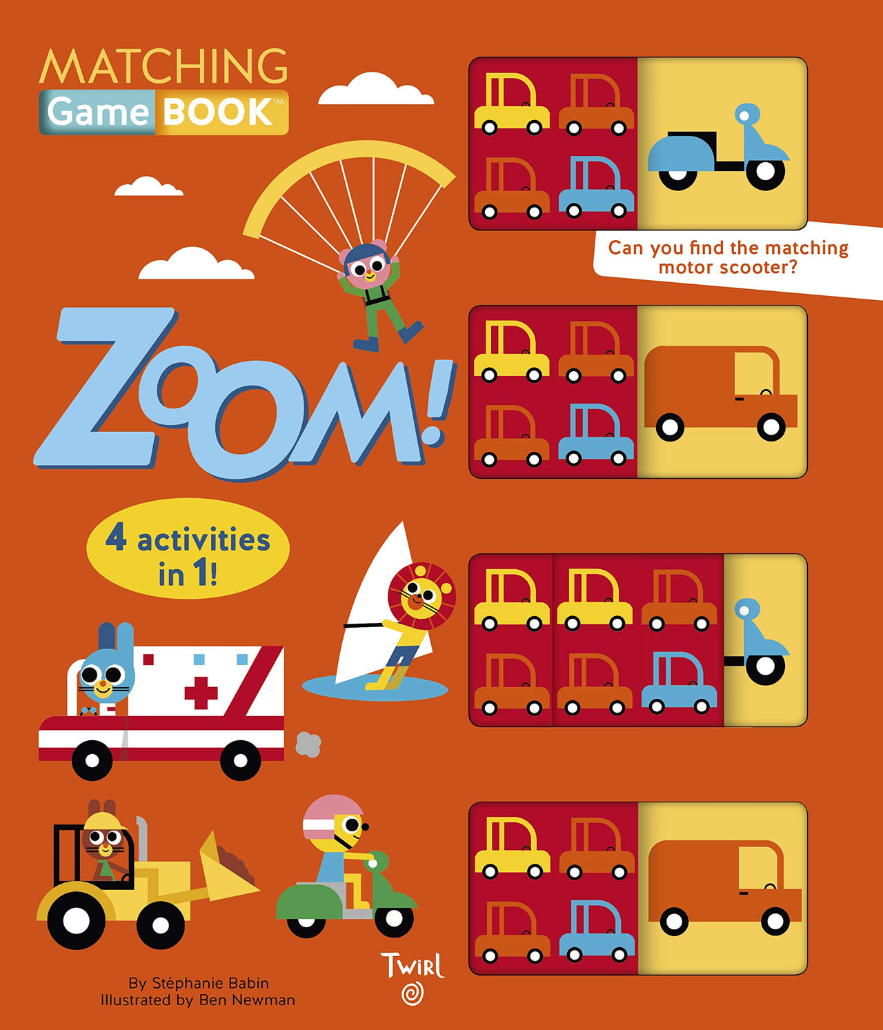 Chronicle Zoom! Matching Game Book: 4 Activities in 1!