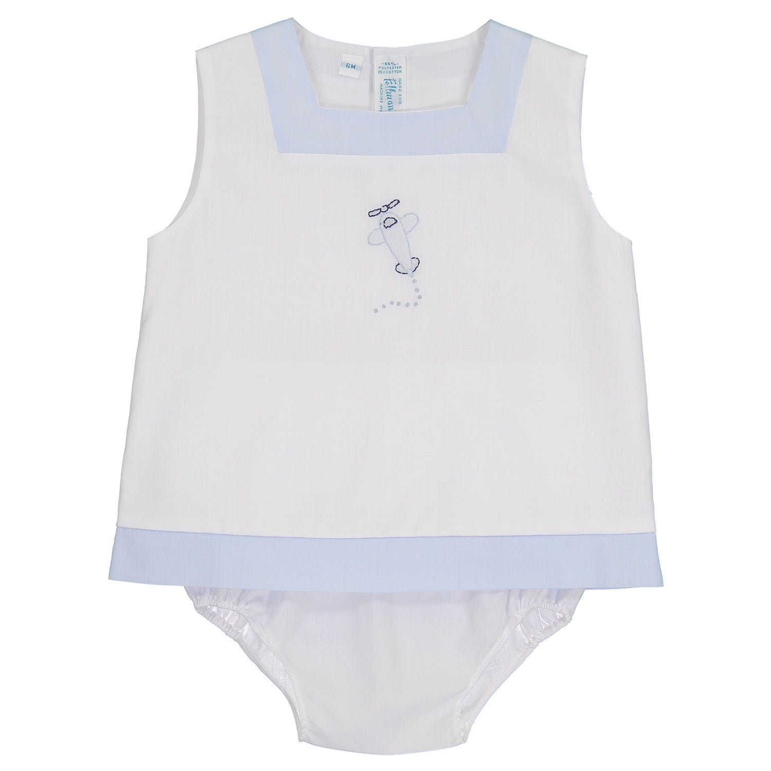 Feltman Brothers Airplane Diaper Set White/Blue 829