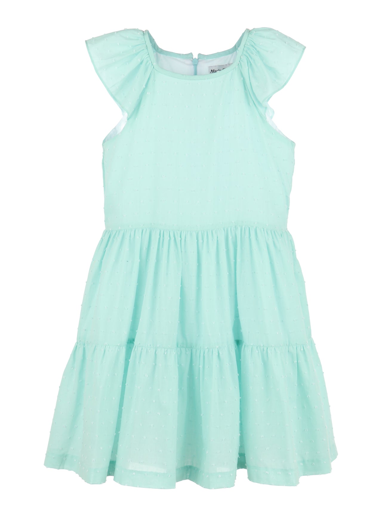 Maria Casero Dotted Tiered Dress Mint 8581 5011