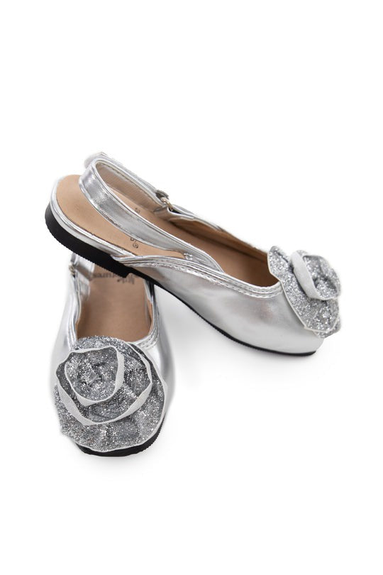 Little Adventures Silver Sparkle Shoes