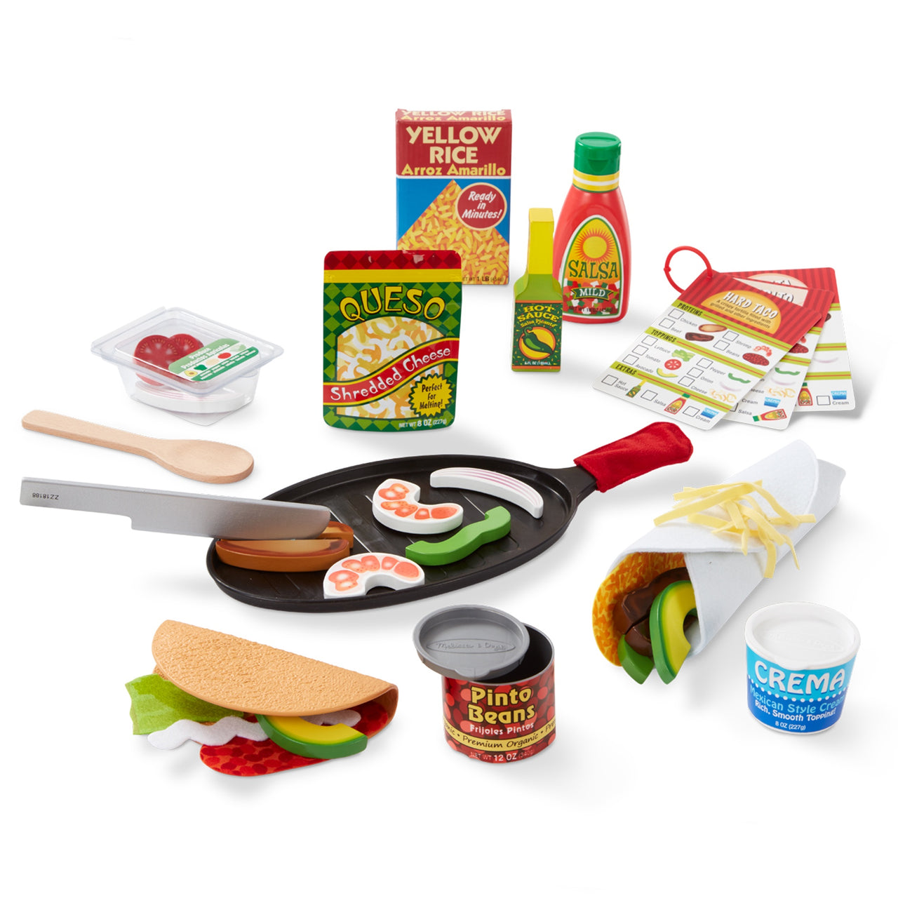 Melissa & Doug Fill and Fold Taco and Tortilla Set