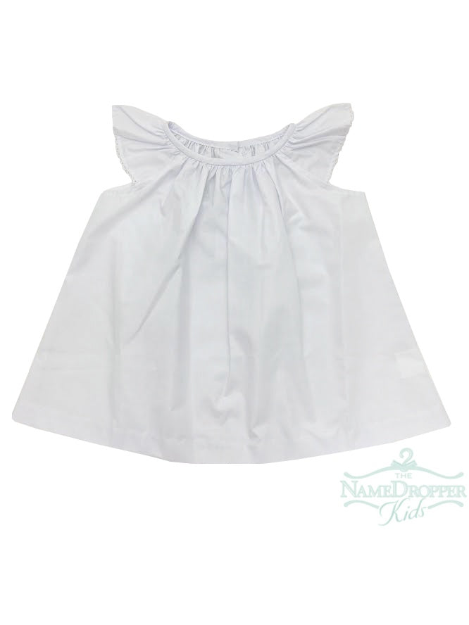 Name Dropper PL Basic Girl Blouse W/Picot Trim ZBS20-BAPGBAAS