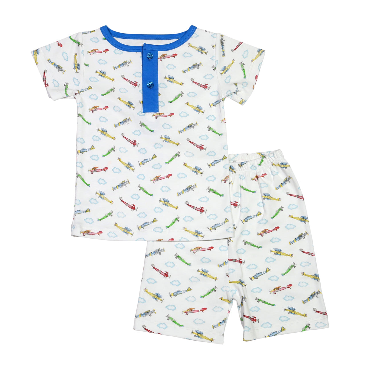 Baby Loren Airplanes Pima Two Pieces Loungewear AIR-099