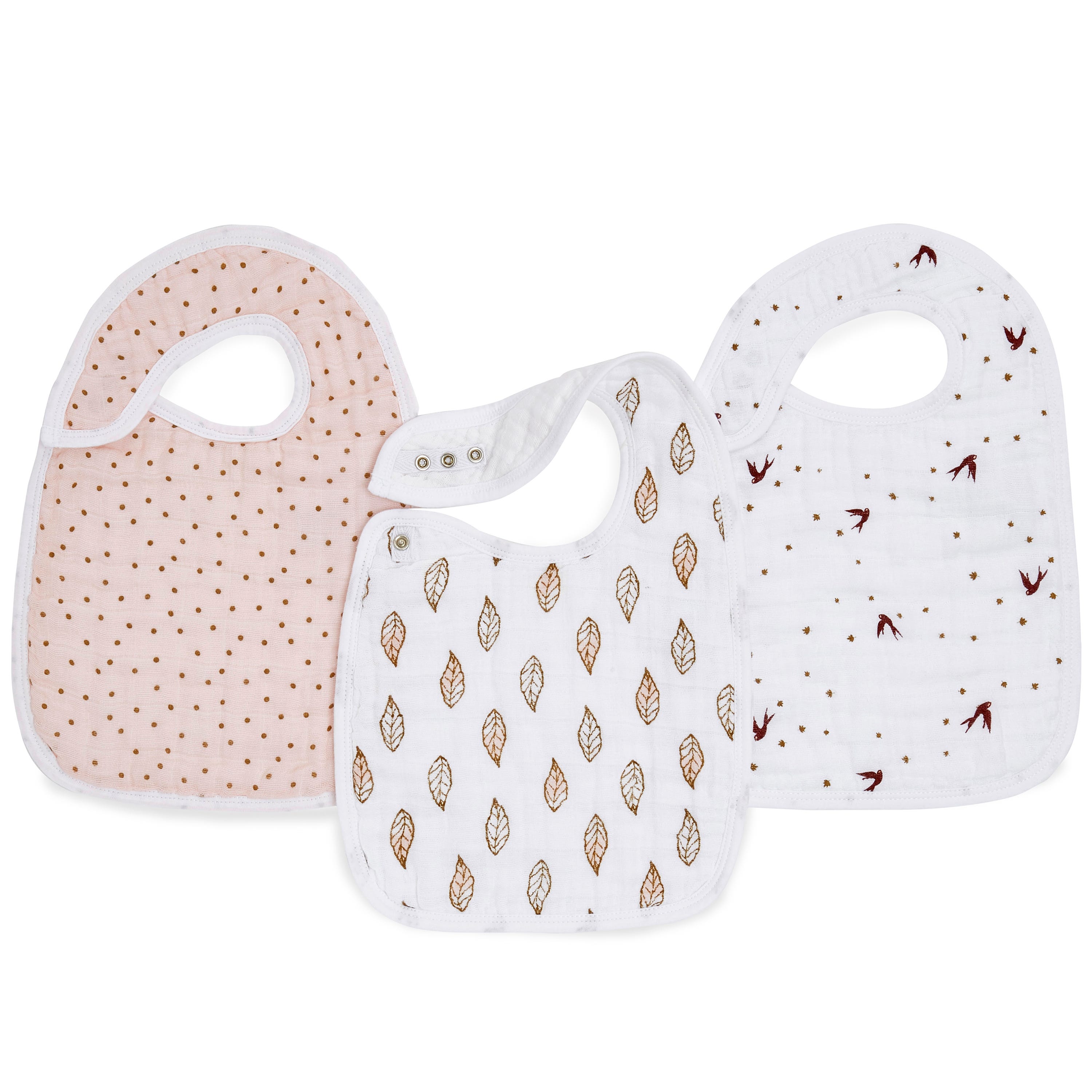 Aden & Anais 3-Pack Classic Muslin Snap Bib
