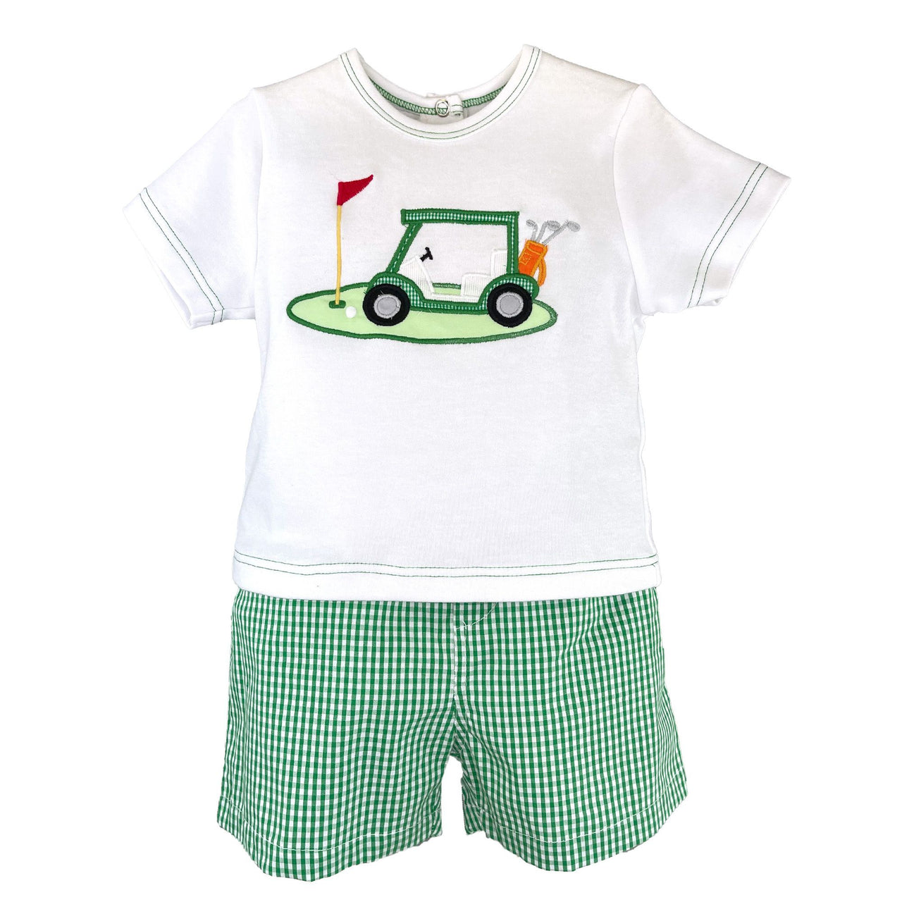 Petit Ami Shirt/Shorts W/Golf Cart Appl 3648/4648 5102