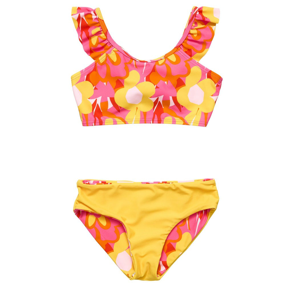 Snapper Rock Pop of Sunshine Frill Crop Bikini Red G15148 5012