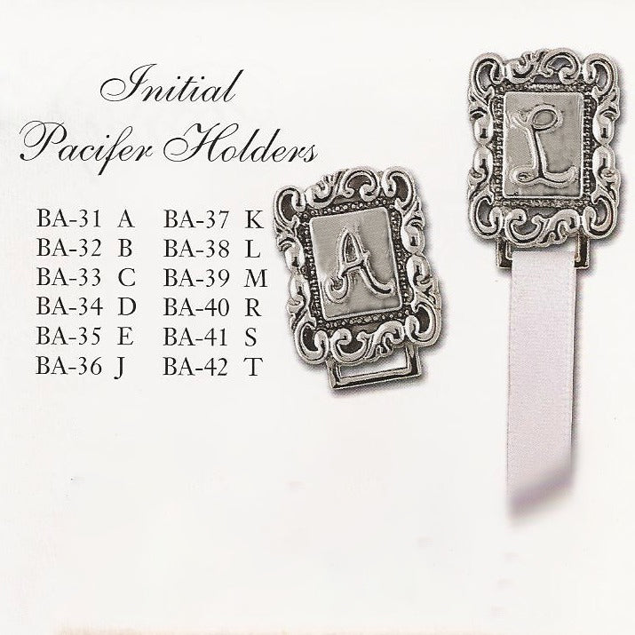 Collectables Initial Pacifier Holder