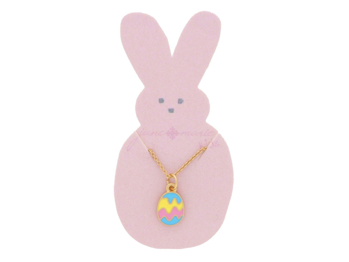 Jane Marie Pastel Enamel Easter Egg Necklace
