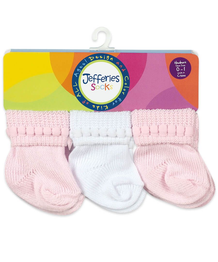 Jefferies  Rock-A-Bye Turn Cuff Socks 6 Pair Pack 62130