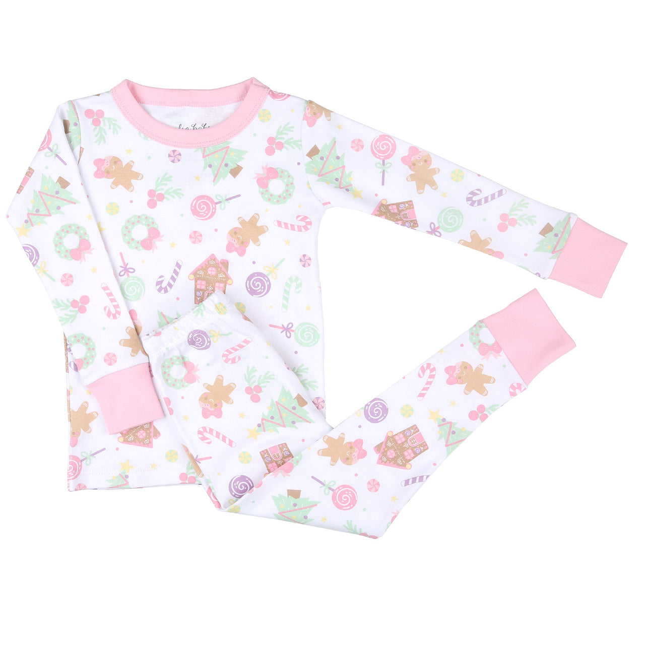 MAgnolia Baby Sweet Gingerbread Toddler Long Pajamas 5009